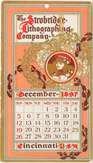 Calendar Card / December 1897