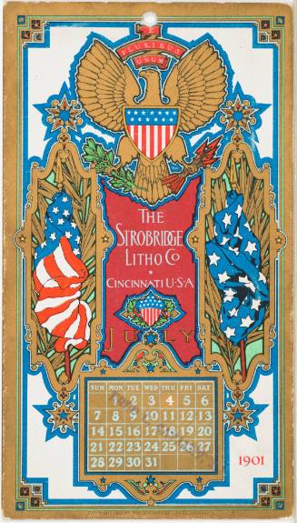 Calendar Card / July 1901