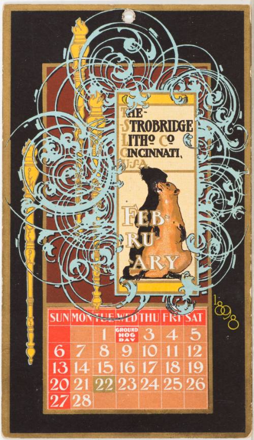 Calendar Card / February 1898