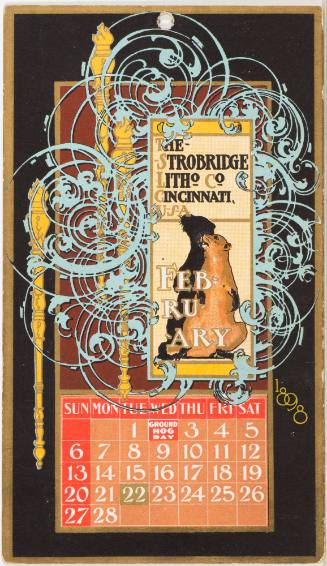 Calendar Card / February 1898