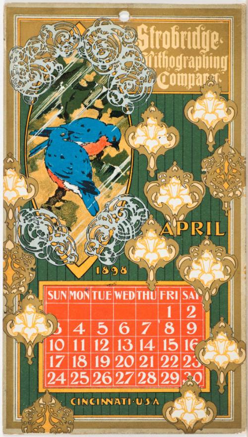 Calendar Card / April 1898