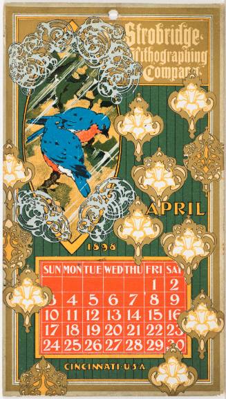 Calendar Card / April 1898