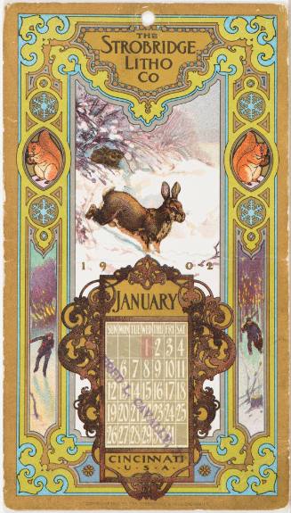 Calendar Card / January 1902