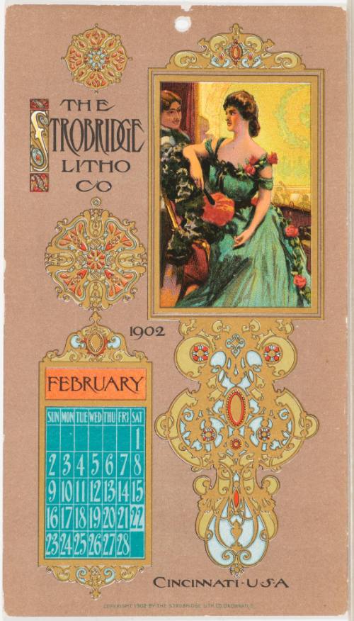 Calendar Card / February 1902