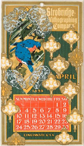 Calendar Card / April 1898