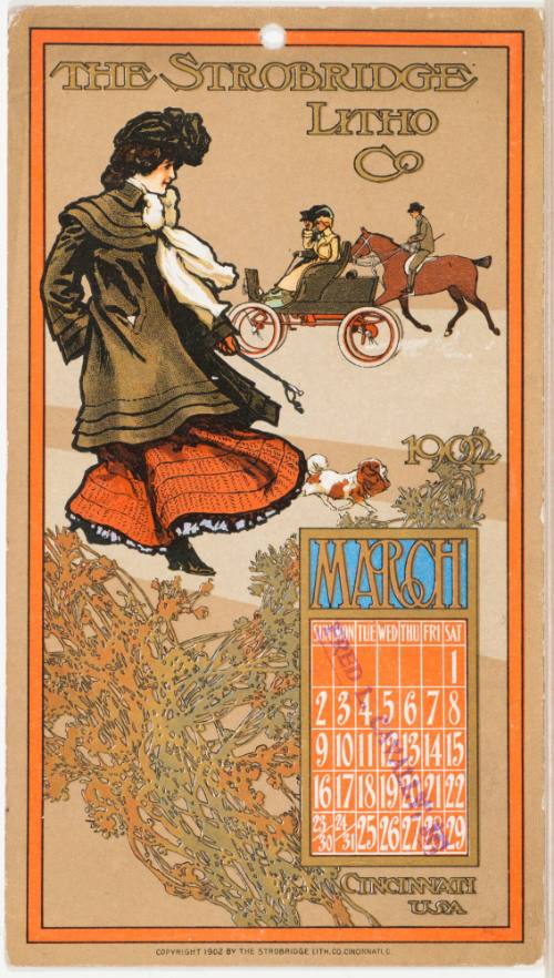 Calendar Card / March 1902