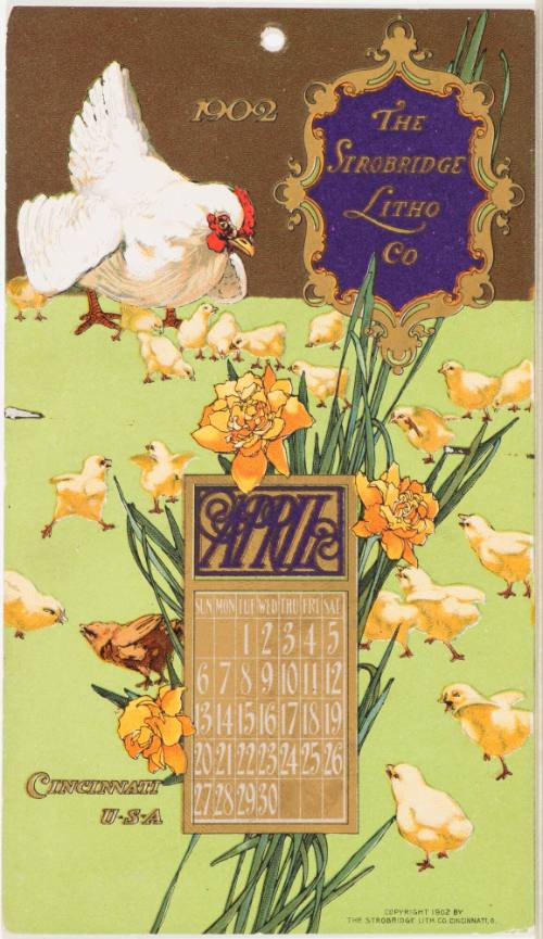 Calendar Card / April 1902