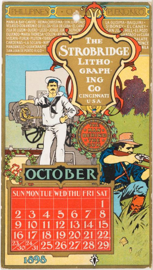 Calendar Card / October 1898