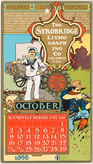Calendar Card / October 1898