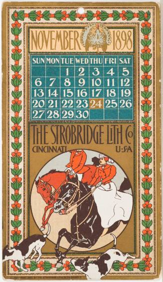 Calendar Card / November 1898