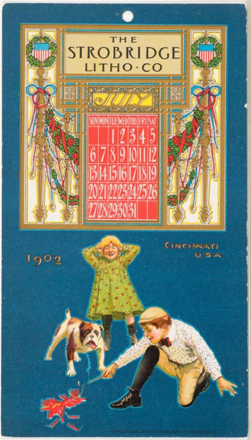 Calendar Card / July 1902