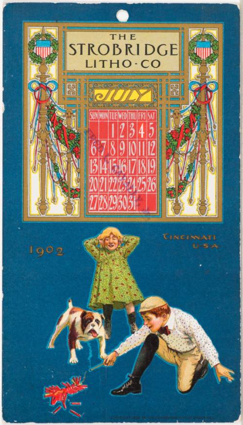 Calendar Card / July 1902