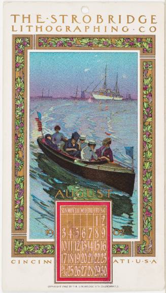 Calendar Card / August 1902