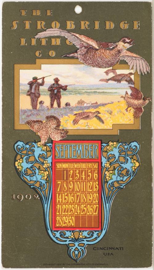 Calendar Card / September 1902