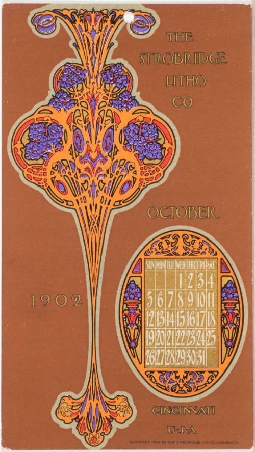 Calendar Card / October 1902