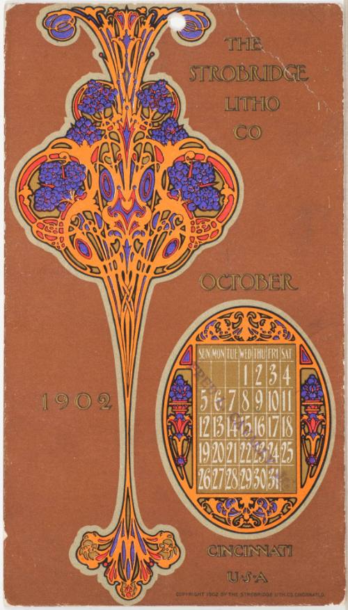 Calendar Card / October 1902