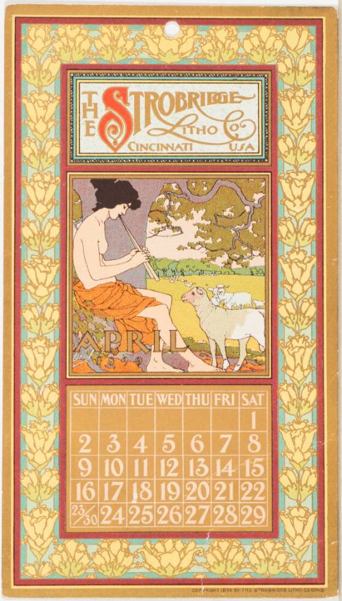Calendar Card / April 1899