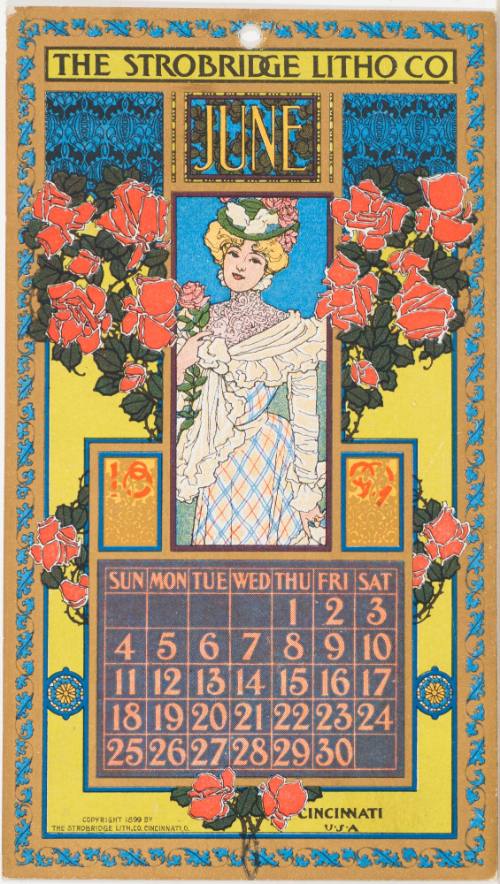 Calendar Card / June 1899