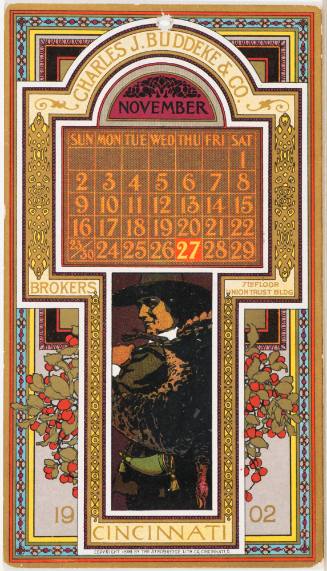 Calendar Card / November Charles J. Buddeke & Co.