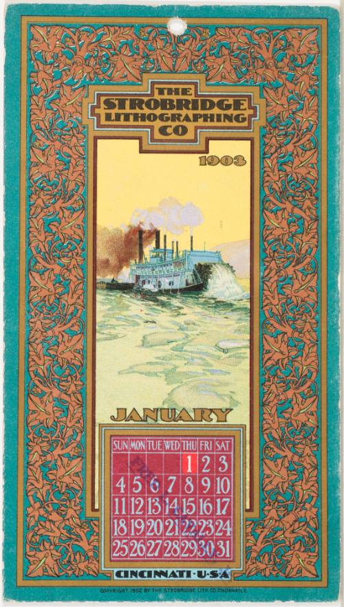 Calendar Card / January 1903