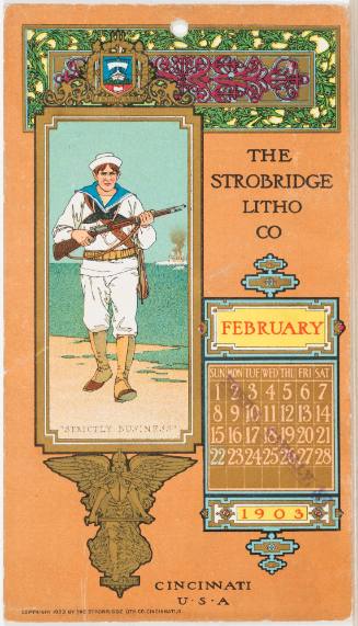 Calendar Card / February 1903