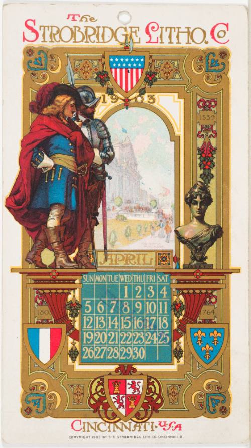 Calendar Card / April 1903