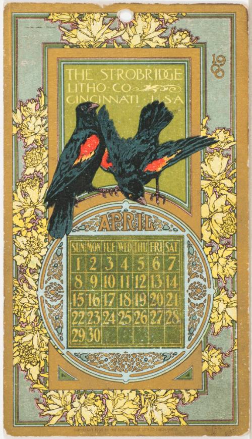Calendar Card / April 1900