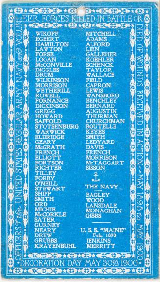 Calendar Card / May 1900