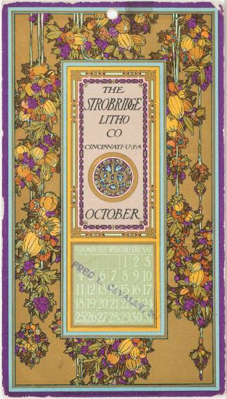 Calendar Card / October 1903