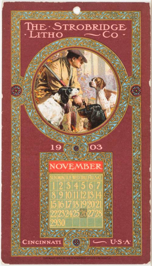 Calendar Card / November 1903