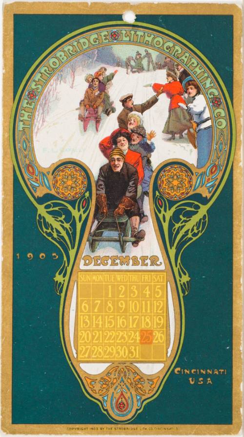 Calendar Card / December 1903