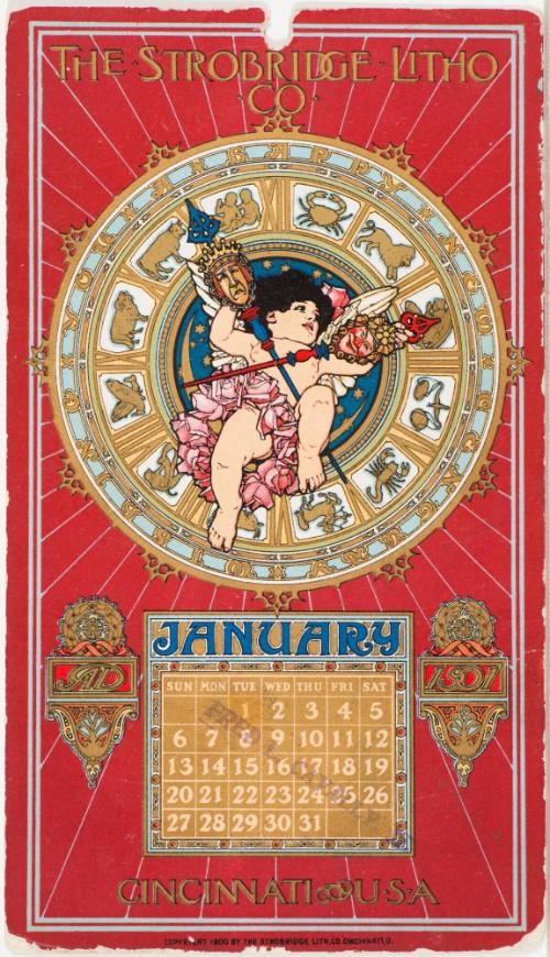 Calendar Card / January 1901
