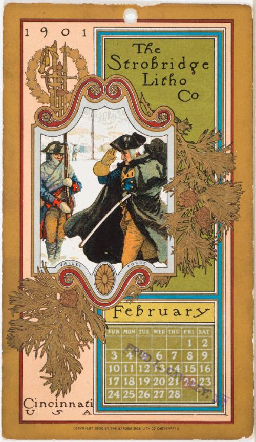 Calendar Card / February 1901