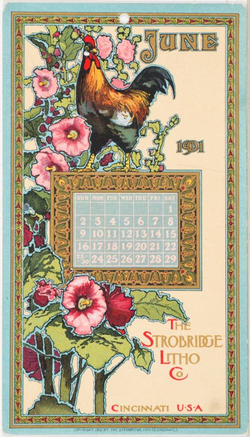 Calendar Card / June 1901