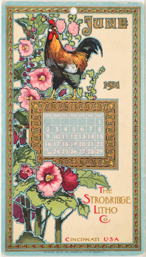 Calendar Card / June 1901