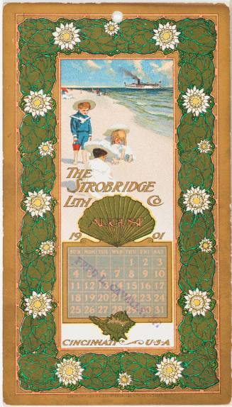Calendar Card / August 1901