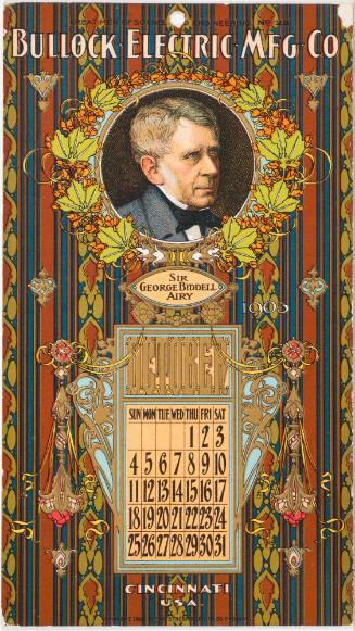 Calendar Card / October1903 Bullock Electric Mfg Co