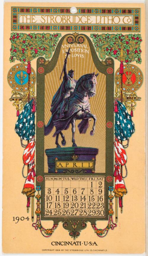 Calendar Card / April 1904
