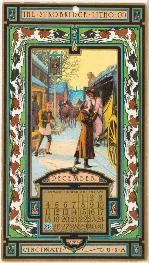 Calendar Card / December 1904