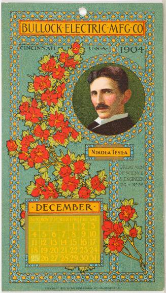Calendar Card / December 1904 Bullock Electric Mfg Co