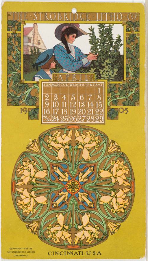 Calendar Card / April 1905