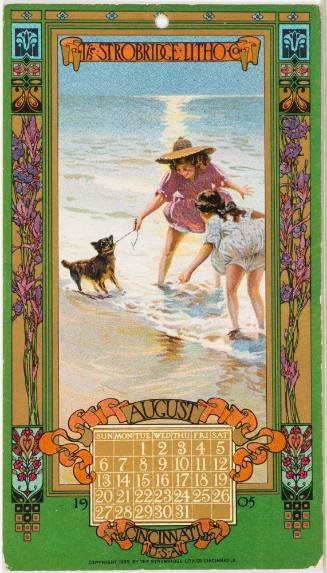 Calendar Card / August 1905