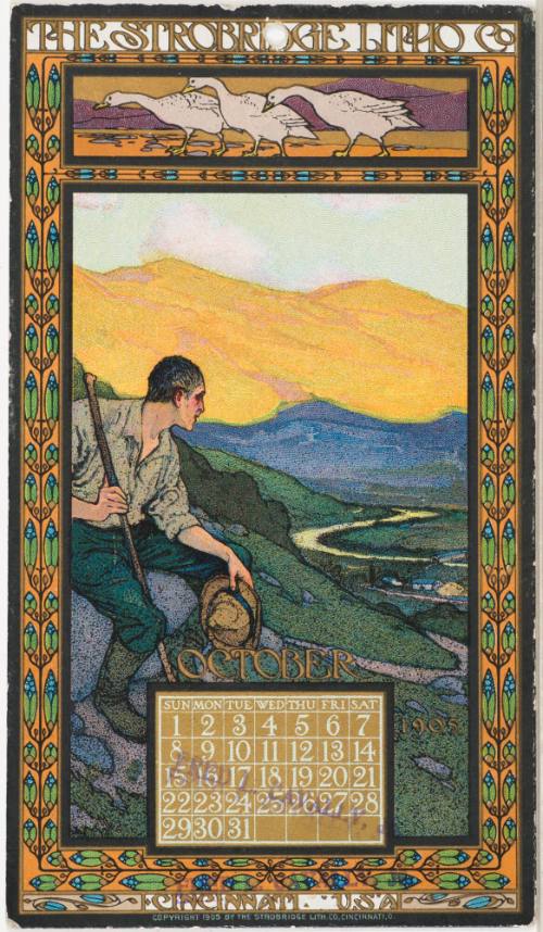 Calendar Card / October 1905