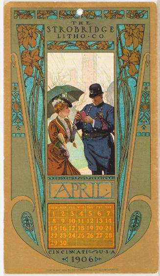 Calendar Card / April 1906