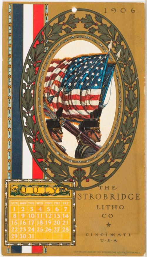 Calendar Card / July 1906