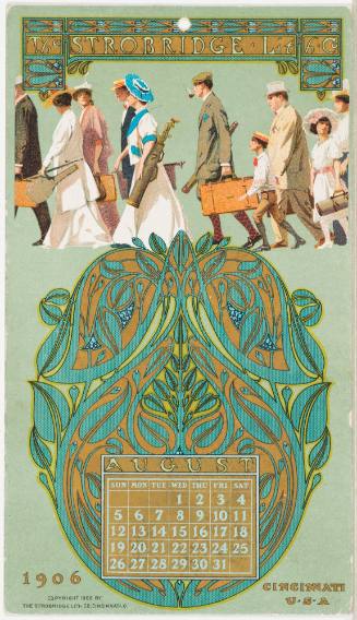 Calendar Card / August 1906