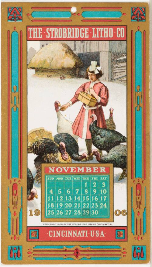 Calendar Card / November 1906