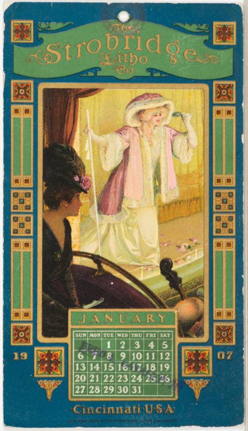 Calendar Card / January 1907