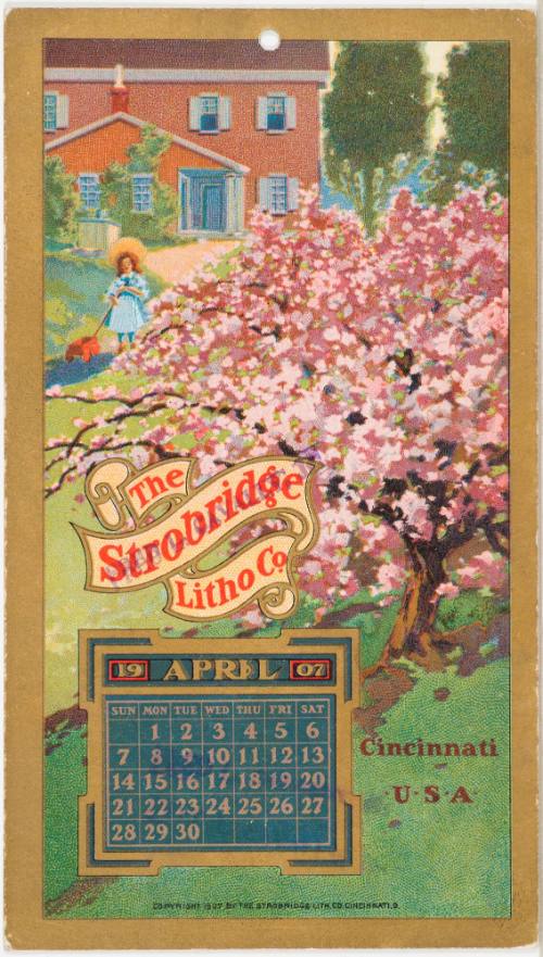 Calendar Card / April 1907
