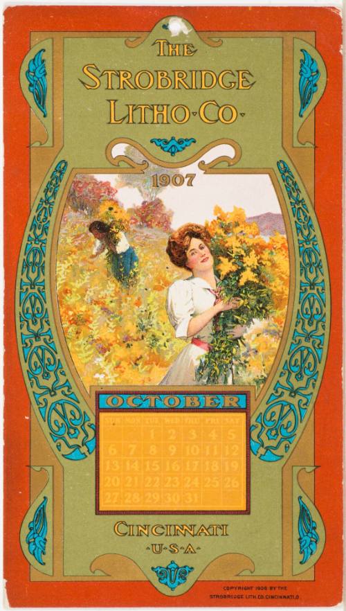 Calendar Card / October 1907